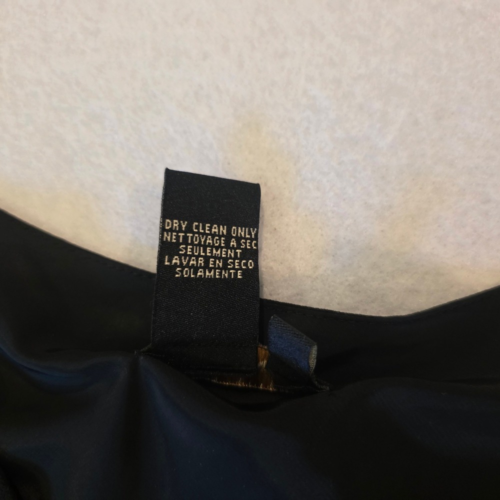 BCBGMAXAZRIA Black 100% Silk Pleated VNeck Sleeveless Midi Cocktail Dress Size 0 - Picture 5 of 9